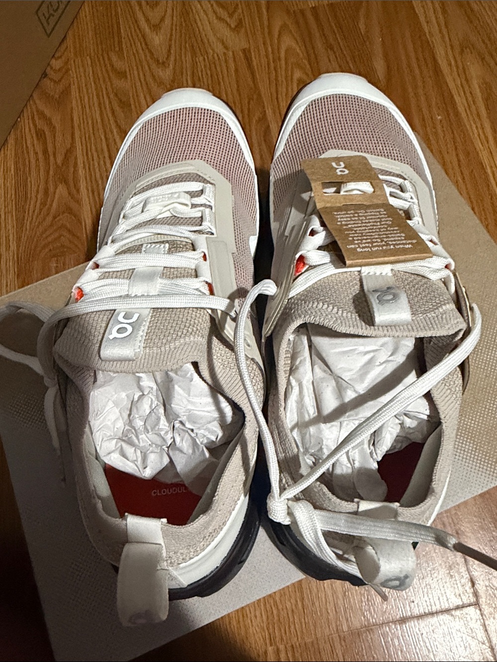 On Running Cloudultra 2 Women's Athletic Shoes - Light Tan/White - Picture 5 of 5